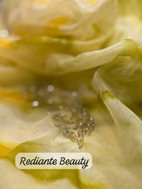 Olive Yellow Silk Georgette Tie-Dye Saree – Golden & Silver Leaf Embellishments