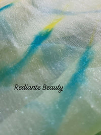 Firozi Blue Silk Georgette Saree – Riverside Ombre Elegance