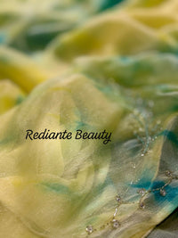 Firozi Blue Silk Georgette Saree – Riverside Ombre Elegance