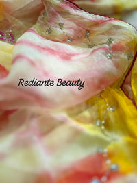 Rose Pink Silk Georgette Saree – Blossom Radiance Ombre