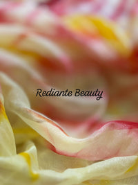 Rose Pink Silk Georgette Saree – Blossom Radiance Ombre