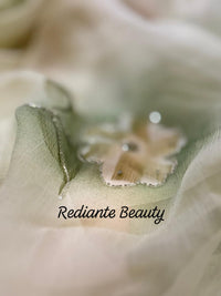 White Chiffon Saree – Earth Whisper Bloom