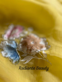 Mustard Yellow Chiffon Saree – Blooming Dew Elegance