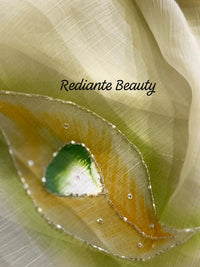 Light Green Chiffon Saree – Peacock Whisper Elegance