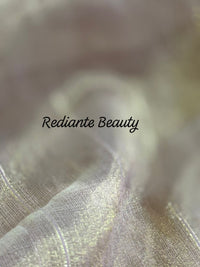 Light Mauve Tissue Organza Saree – Regal Purple Glamour with Golden Zari