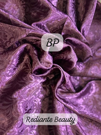 Light Mauve Tissue Organza Saree – Regal Purple Glamour with Golden Zari