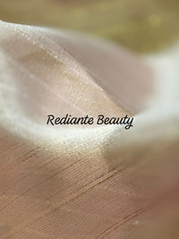 Light Pink Tissue Organza Saree – Purple Elegance with Golden Zari Glamour