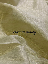 Pistachio Green Tissue Organza Saree – Forest Green Embellished Elegance