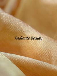 Golden Yellow Tissue Organza Saree – Crystal & Pearl Embellished Elegance