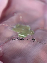 Baby Pink Chiffon Saree – Silver Scallop Border & Floral Cut Dana Embellishments