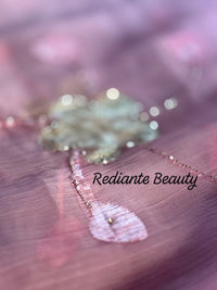 Baby Pink Chiffon Saree – Silver Scallop Border & Floral Cut Dana Embellishments