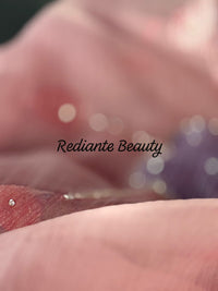 Baby Pink Chiffon Saree – Silver Scallop Border & Floral Cut Dana Embellishments