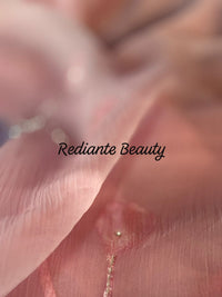 Baby Pink Chiffon Saree – Silver Scallop Border & Floral Cut Dana Embellishments