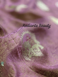 Mauve Brocade Silk Saree – Mankolam Heritage Splendor