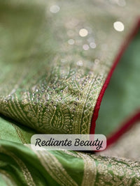 Mauve Brocade Silk Saree – Mankolam Opulent Tradition