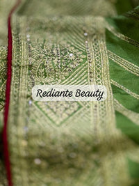 Mauve Brocade Silk Saree – Mankolam Opulent Tradition