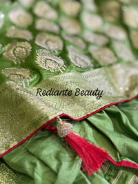 Mauve Brocade Silk Saree – Mankolam Opulent Tradition