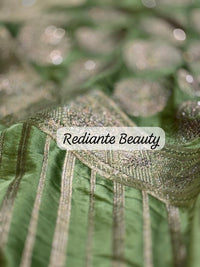 Mauve Brocade Silk Saree – Mankolam Opulent Tradition