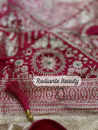 Turmeric Golden Yellow Dola Silk Saree – Magenta Pallu Elegance